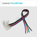 LED Strip Connector with Cables for 5050 RGB Monochromatic Colors 2