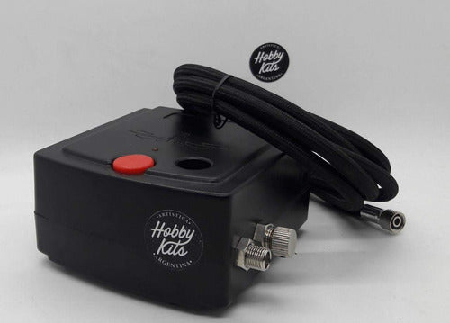 Hobbykits Mini Compressor for Airbrushes with Hose for Models 1