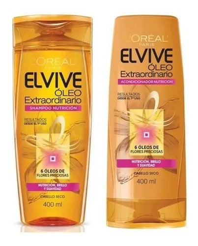 Elvive Shampoo + Acondicionador X 400 Ml Oleo Extraordinario 0