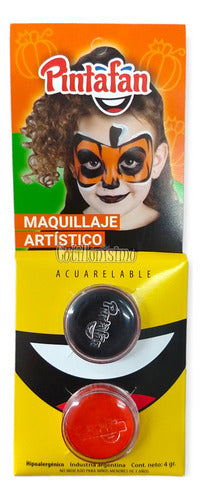 Pintafan Pack X 2 Maquillaje Artistico Pintafan Naranja Y Negro 0