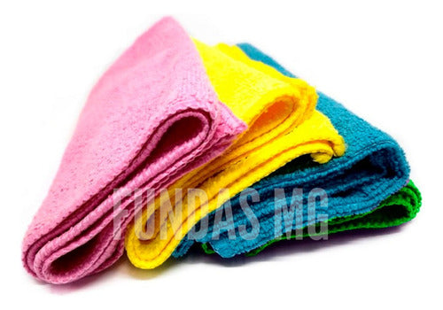 MG Pack 8 Microfiber Polishing and Drying Cloths for Motorcycle and Auto Detailing 0