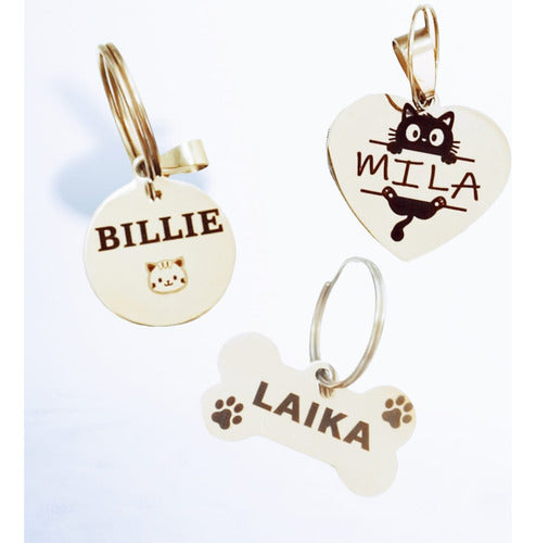 Laser_Eleven 4 Stainless Steel Pet ID Tags with Custom Laser Engraving 0