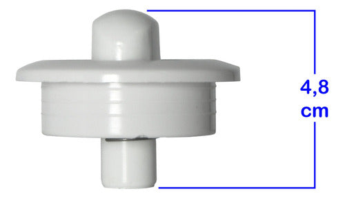 Coventry WH FULL MG White Kitchen Knob Set - 5 Units 2