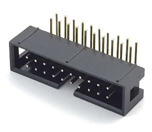 Conector Idc Macho 14 Vias Pines Pcb Acodado X 10 0