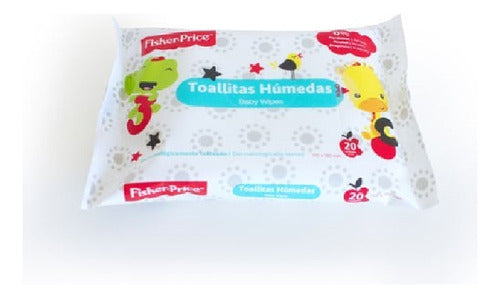 Toallitas Humedas Bebe Fisher Price X20 Con Sticker Mfp3303 0