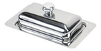 Golden Art Stainless Steel Butter Dish with Lid 17 Cm for Butter 200g 0