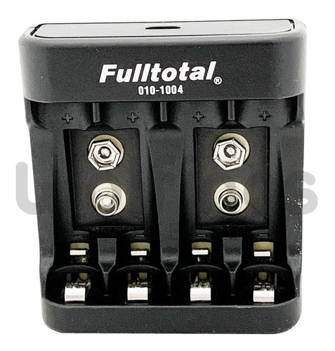 Fulltotal 1 Rechargeable 9V Battery 200 mAh + Micro USB Charger 2