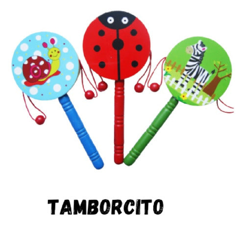 Pack Musical Infantil Madera 5 Instrumentos Didácticos Niños 6