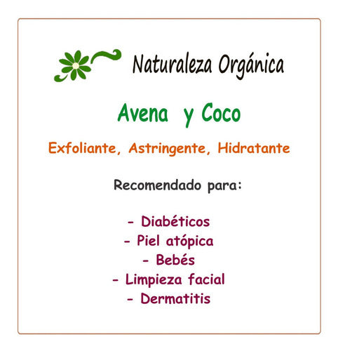 6 (seis) Jabones Artesanales De Avena Y Coco X 100 G C/u 1