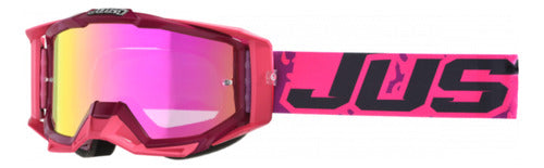 Just1 Antiparra Motocross Visor Extra Solid Leopard Pink 0