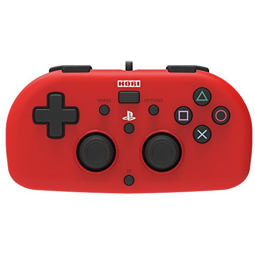 Hori Sony Controlador Con Cable Ligero Pequeño Rojo Para Ps4 0