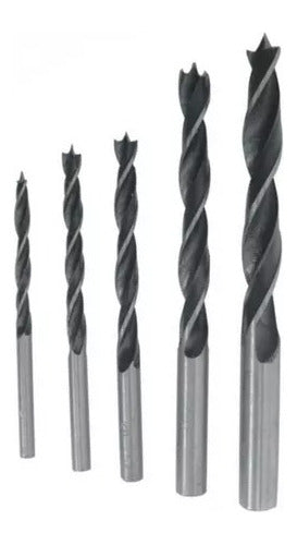 BLACK JACK 5 Pcs Wood Drill Bit Set 4-5-6-8-10 Mm 3 Points 0