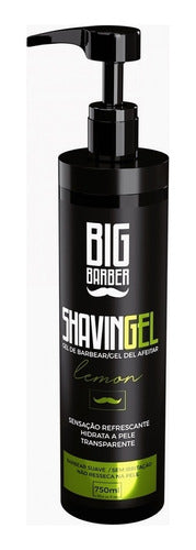 Shaving Gel De Barbear Big Barber 750ml Limão Refrescante 4