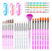 Aroic 28-Piece Acrylic Nail Brush Set Including 7 Gel UV Brushes 0