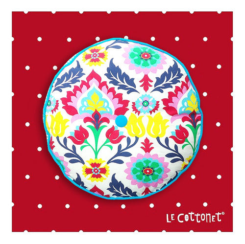 Exclusive Round Decorative Cushions by Le Cottonet for Chairs 190