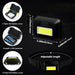 Adjustable LED COB Miner Headlamp White Light 3