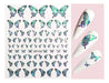 Self-Adhesive Nail Stickers - Butterflies - Nail Art 87