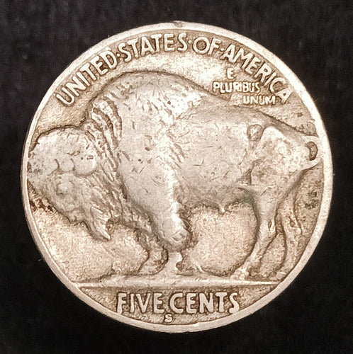 Estados Unidos 5 Cent 1929 D Mb Km 134 Bisonte 1