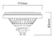 Candil Lampara Foco Led Ar111 15w 220v Gu10 1