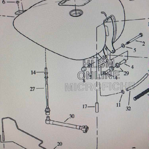 Harley-Davidson Lineas Combustible Softail Check Valve Fuel 0