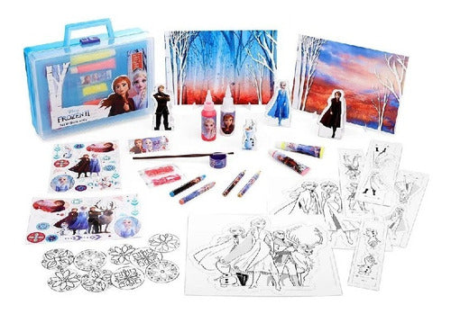 Juguetoys Valija Set Decoracion Arte Frozen Pintar Sticker Disney 0772 1