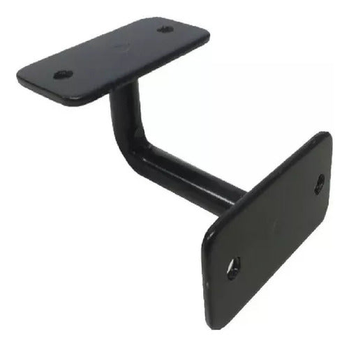Black Round/Square Iron Handrail Support Bracket by Moya 0