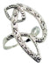 18k White Gold Plated Ring with Swarovski Type Crystals 0