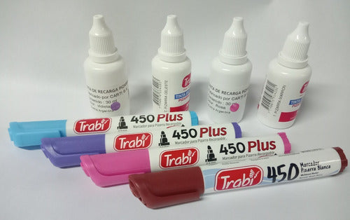 Trabi 450 Whiteboard Marker Set + 4 Refills 1