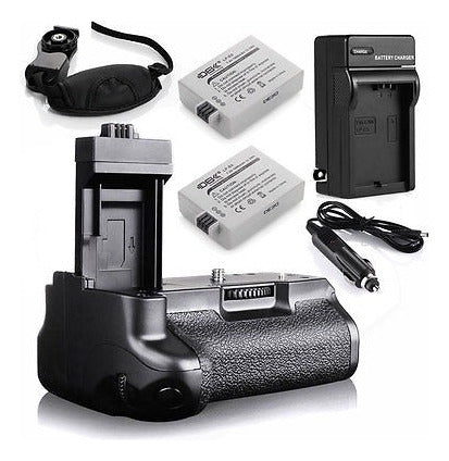 DBK® Multi Power Pro BG-E5 Battery Grip + Charger + 2 LP-E5 Batteries for Canon 1