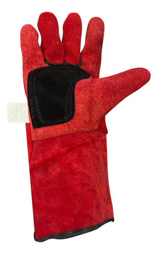 CVE Red Welding Safety Gloves x10 1