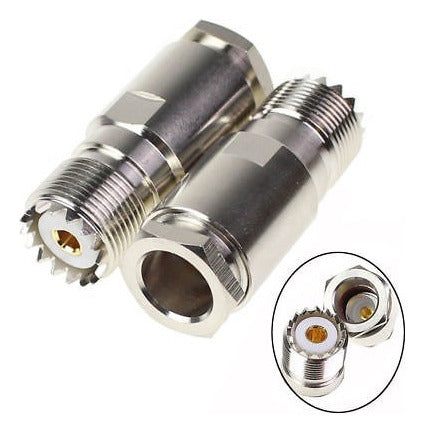 2pcs UHF Connector SO239 Female Straight Connector for RG8 RG165 1