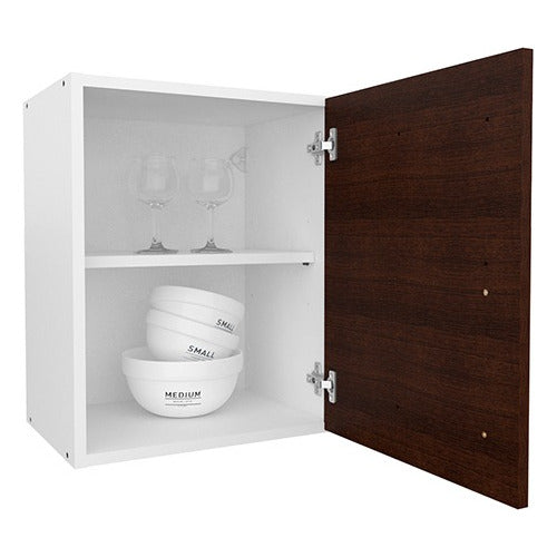 Mosconi White Wall Kitchen Cabinet with Shelves 5