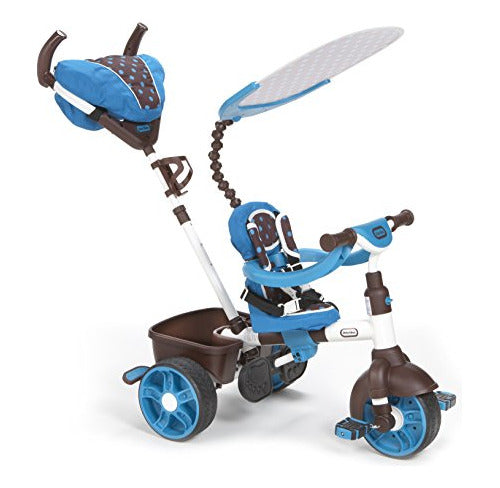 Little Triciclos 4-en-1 Paseo En Trike, Azul / Blanco, Edici 0