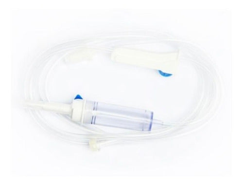 Medical Infusion Set V17 Macro Drip 60 Drops Needle-Free x 10 Units 2