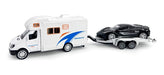 Toy Camper Rv Trailer Towing Supercar Sports Model Car Dieca 0