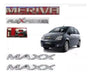 Kit Emblemas Chevrolet Meriva 1.8 Flexpower + 2x Maxx . 0