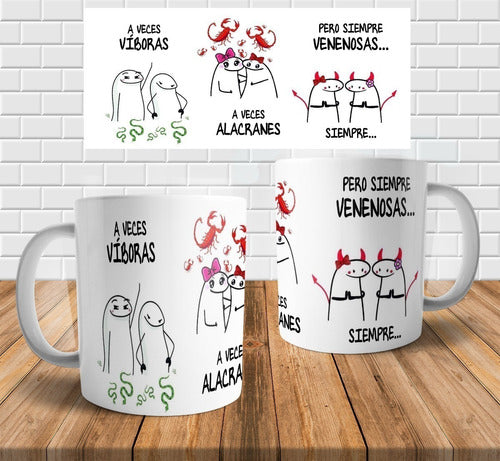 Diseño A Veces Vívoras Flork Para Sublimar Tazas Meme Frases 0