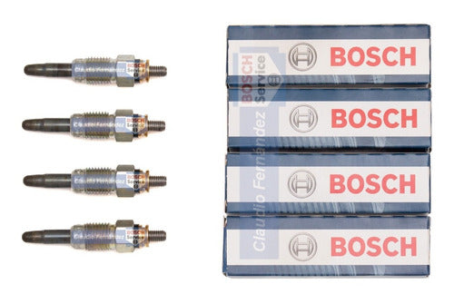 Bosch 4 Glow Plugs for VW Saveiro 3 1.9 Diesel 2002 2003 2004 2005 0