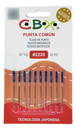 CBX Common Needles 2220 Family Sewing Machine Size 16 - Pack of 10 0