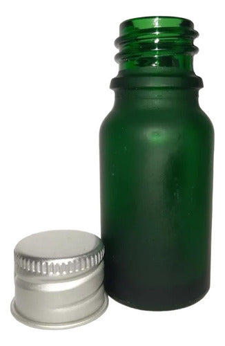 Frasco Vidrio Verde Esmerilado 50ml Tapa De Aluminio Packx10 0