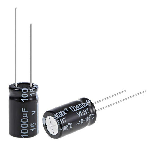 Capacitor Electrolítico 1000uf 16v 10x17mm Pack X10 Unidades 1