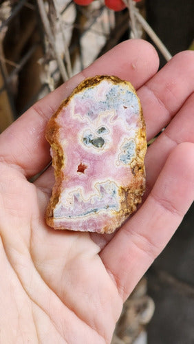 Ab Acero Polished Rhodochrosite Collection Stone - Double-Sided 3