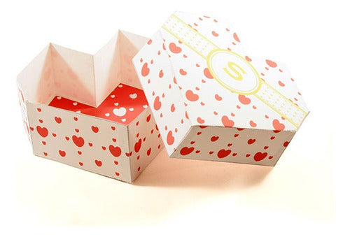 Caja Imprimible Con Forma De Corazon Ideal San Valentín 0