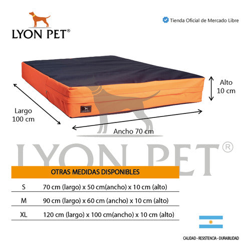 LYON PET Waterproof Mattress with Cover 100x70 for Large Breeds 2