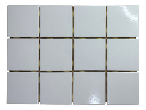 Bs As Mosaicos Ceramica Azulejo 10x10 Blanco Brillante M2 1era Calidad 0