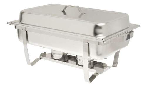 HUBERT Chafer Dish Plato De Rozamiento 8 Cuartos De Acero Inoxidable 0