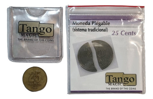 Moneda Plegable! Tango Magia Truco Moneda En Botella Oferta! 0