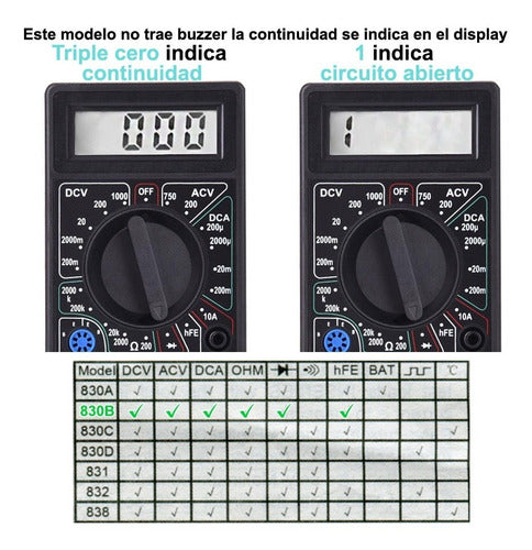 Duaitek Multimetro Digital Dt830b Compacto Y Sencillo Villa Urquiza 1