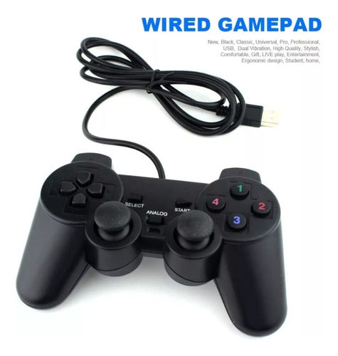 Uruventas Usb Analog Joystick For Pc In Blister Compatible With Games 4