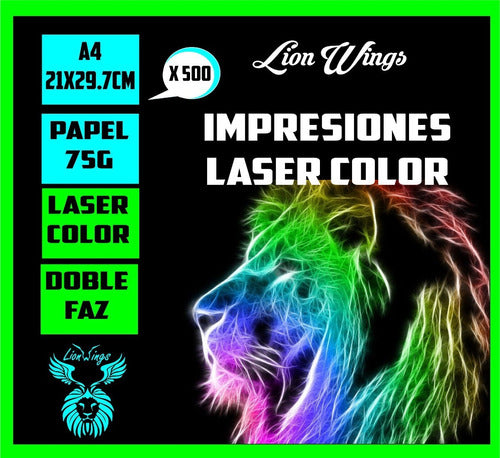 Lion Wings Color Laser Prints A4 75g X 500 Double-Sided 1